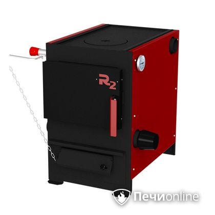 Твердотопливный котел Термокрафт R2 9 кВт конфорка термометр круглый выход в Лесному